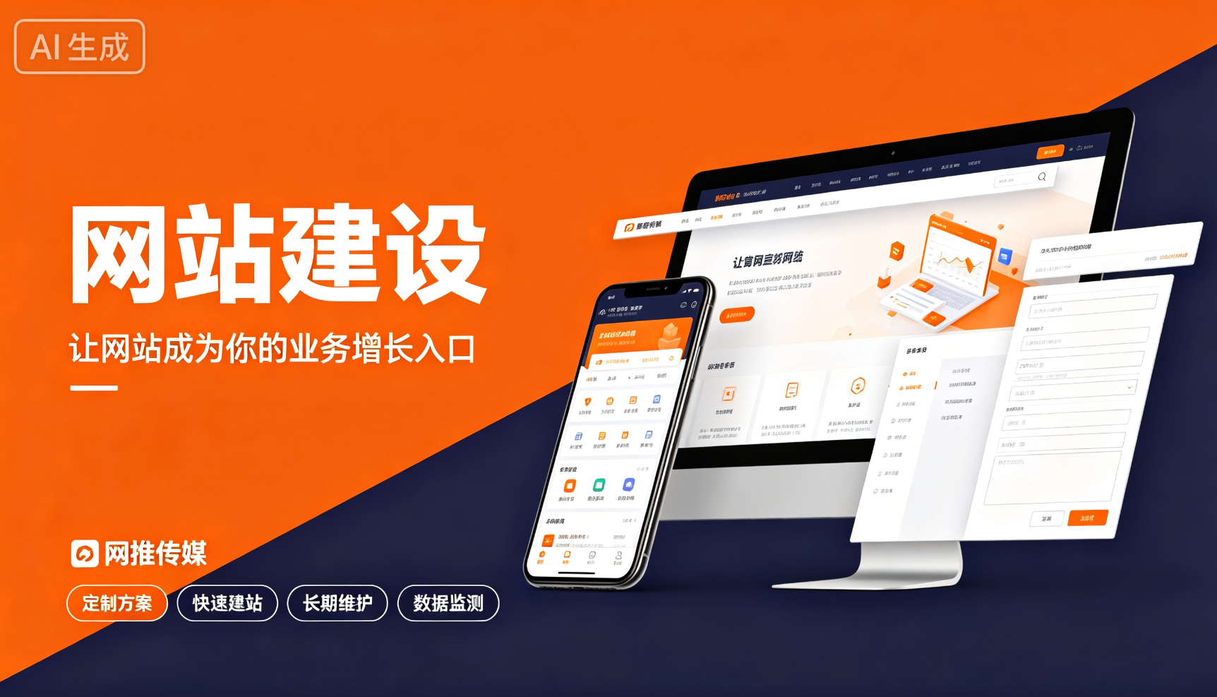 网站建设成功案例展示 - 企业官网界面
